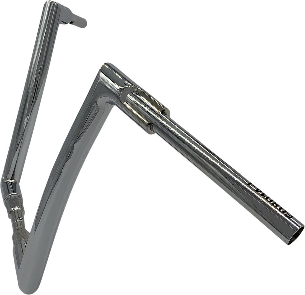 FAT BAGGERS INC. 1-1/2" EZ Install Flat Top Handlebar - 14" - Chrome 608014 — image 2