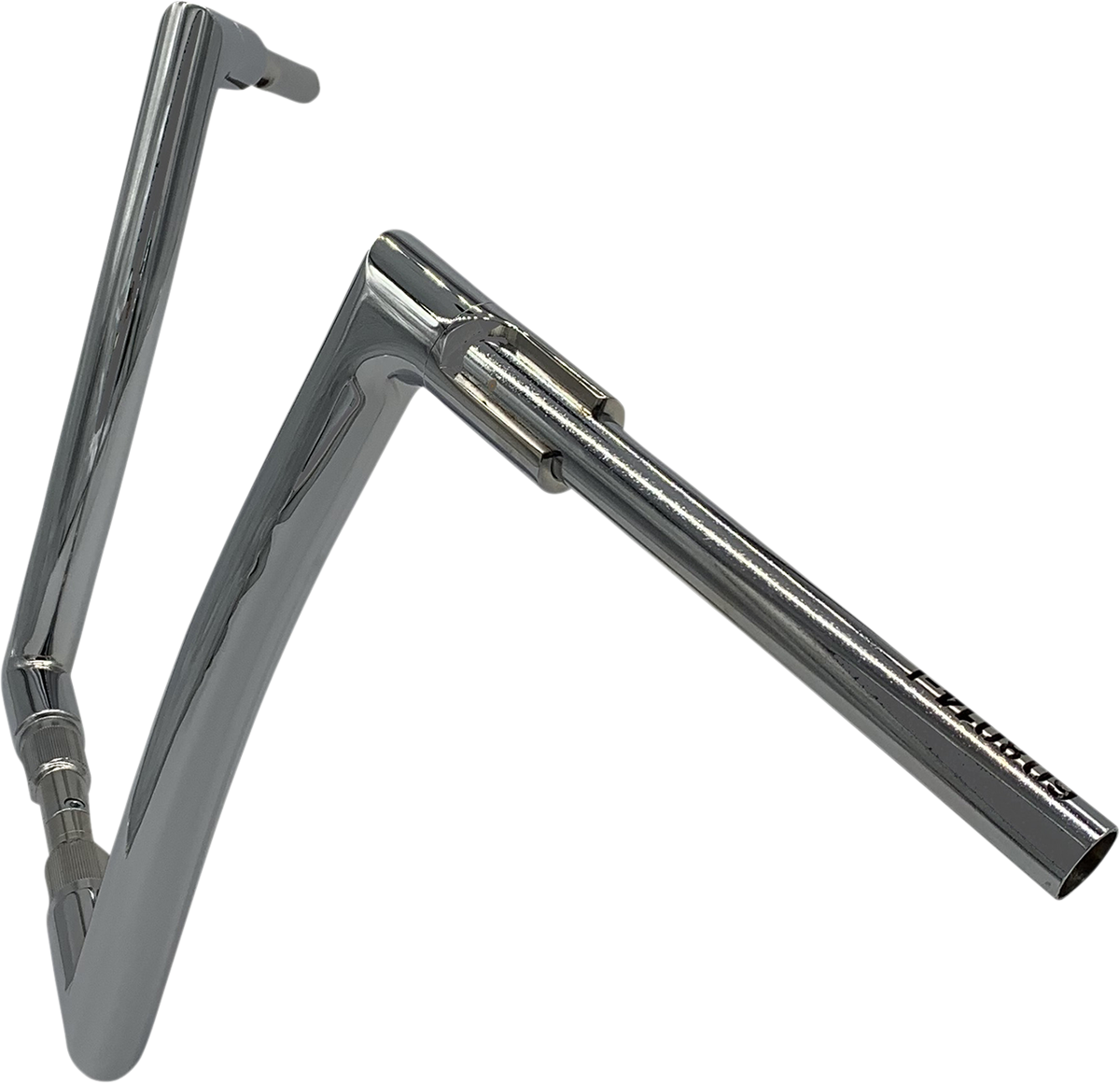 FAT BAGGERS INC. 1-1/2" EZ Install Flat Top Handlebar - 14" - Chrome 608014 — image 2