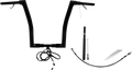 FAT BAGGERS INC. EZ Install Wired 1-1/2" Flat Top Handlebar Kit - 16" - Black 612916-B — image 1