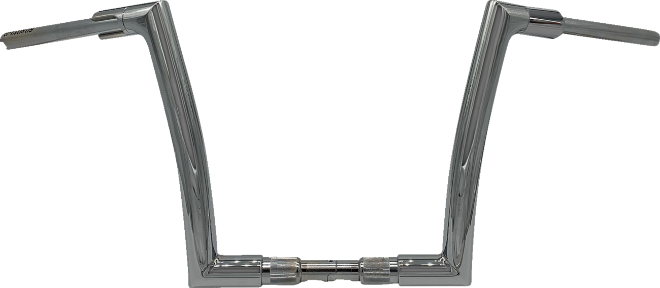 FAT BAGGERS INC. 1-1/2" EZ Install Flat Top Handlebar - 12" - Chrome 618012 — image 1