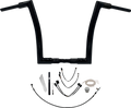 FAT BAGGERS INC. 1-1/2" EZ Install Flat Top Handlebar Kit - 14" - Black 619614-B — image 1
