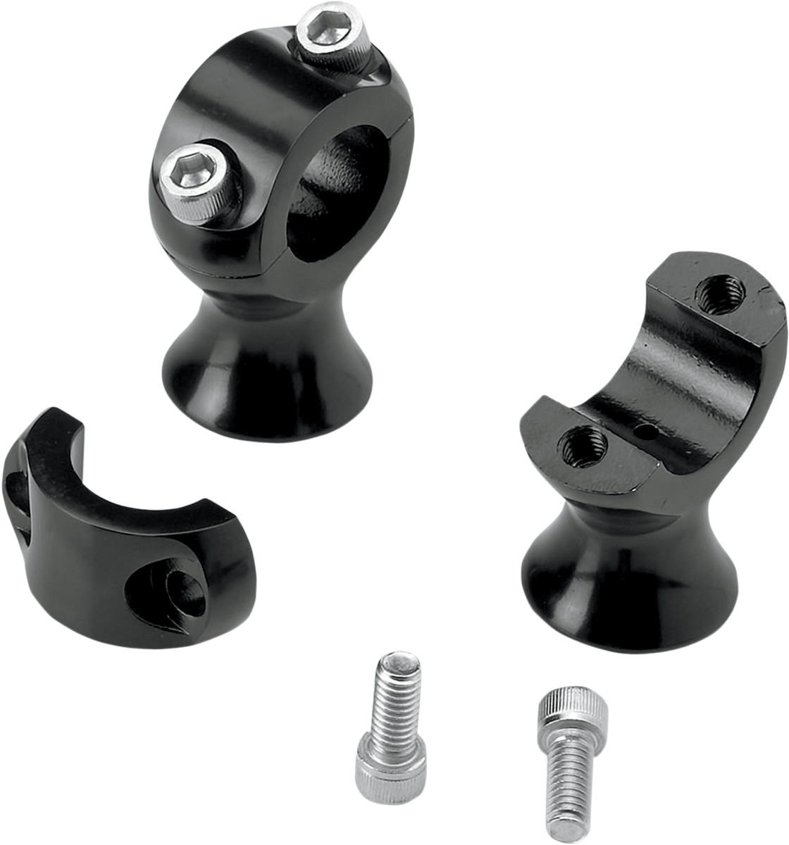 BILTWELL 1-3/4" Slimline Handlebar Risers - Black 6401-201-175 — image 1