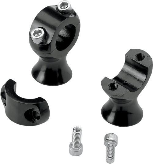 BILTWELL 1-3/4" Slimline Handlebar Risers - Black 6401-201-175 — image 1