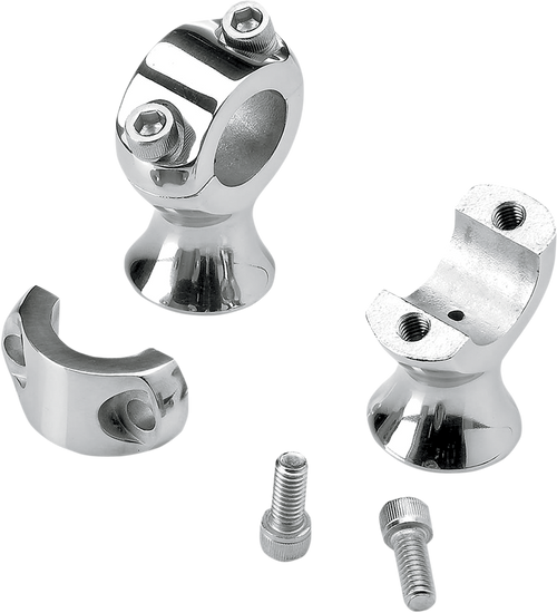 BILTWELL 1-3/4" Slimline Handlebar Risers - Black 6401-201-175 — image 2