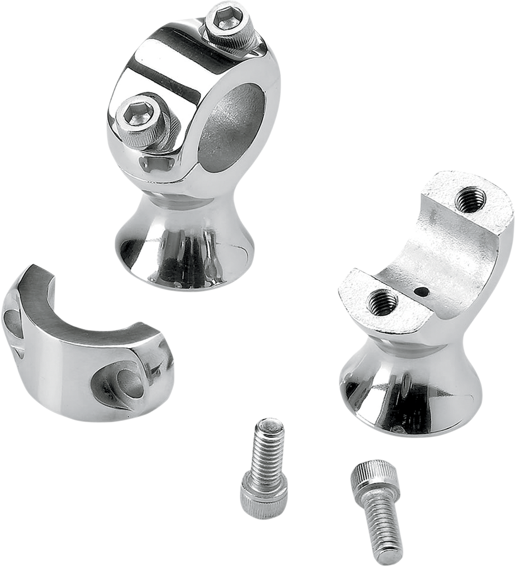 BILTWELL 1-3/4" Slimline Handlebar Risers - Polished 6401-302-175 — image 1