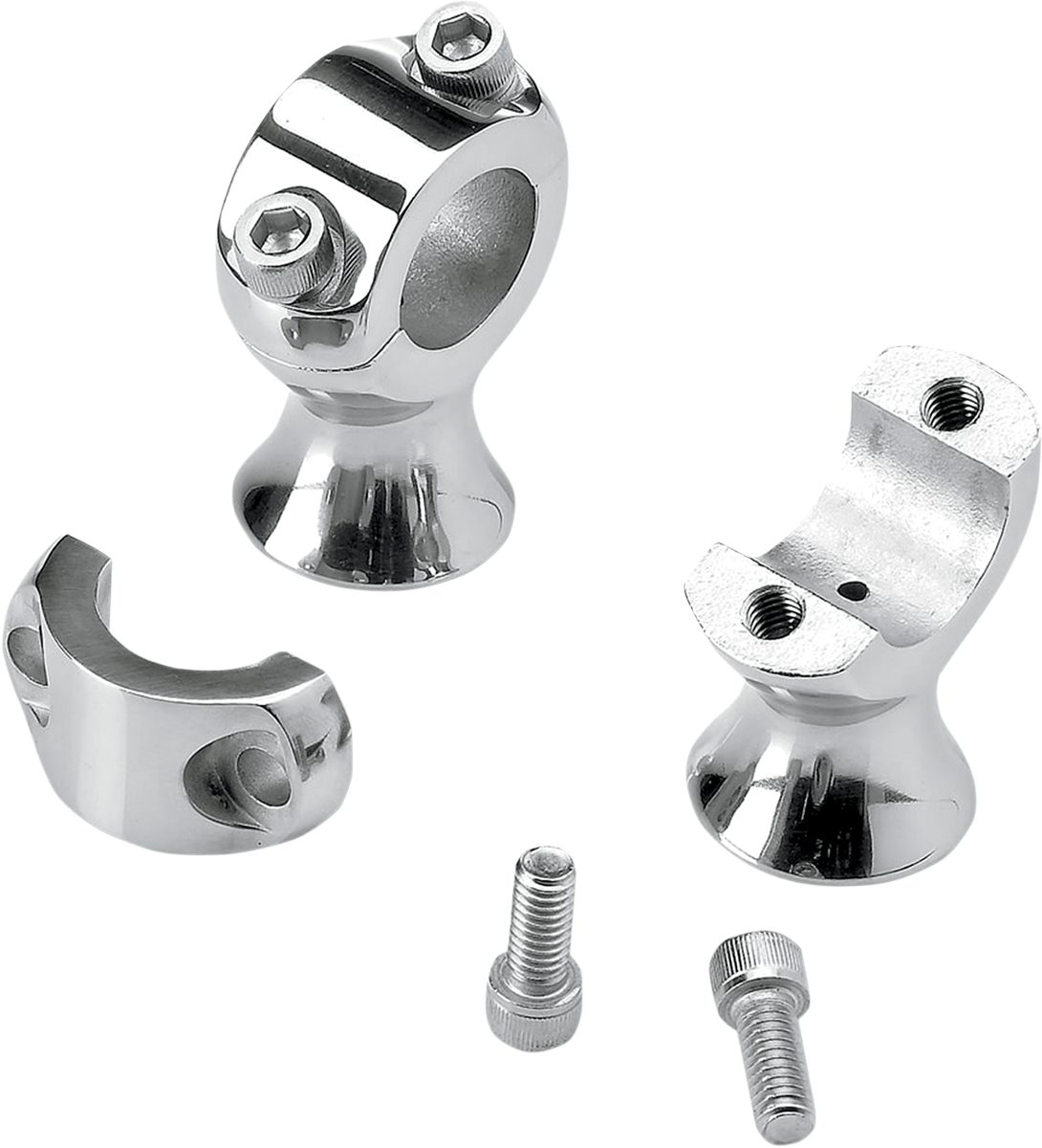 BILTWELL 1-3/4" Slimline Handlebar Risers - Polished 6401-302-175 — image 1
