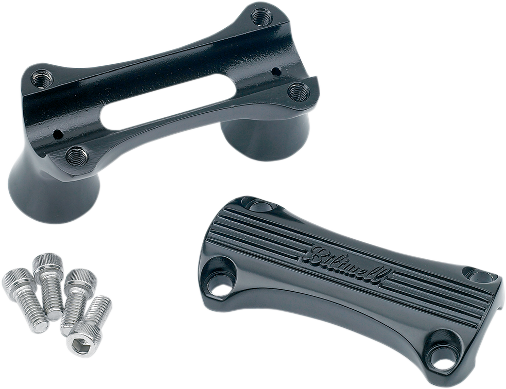 BILTWELL 2" Thunder Handlebar Risers - Black 6402-201-02 — image 2