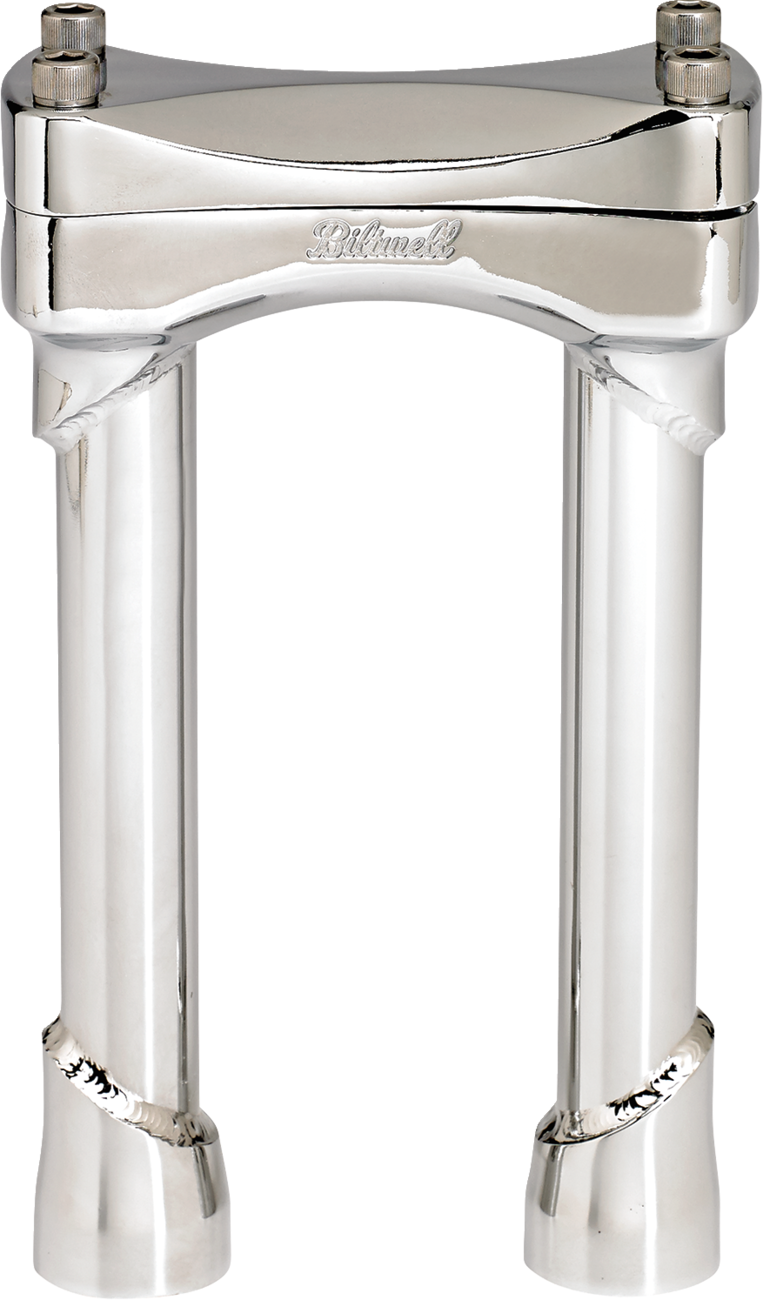 BILTWELL Murdock Handlebar Risers - 8" - Chrome 6403-105-08 — image 1