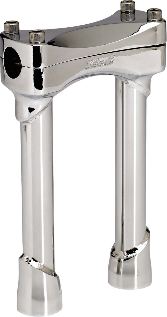 BILTWELL Murdock Handlebar Risers - 8" - Chrome 6403-105-08 — image 2