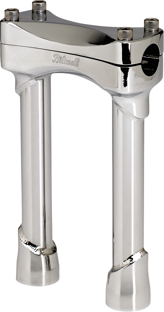 BILTWELL Murdock Handlebar Risers - 8" - Chrome 6403-105-08 — image 3