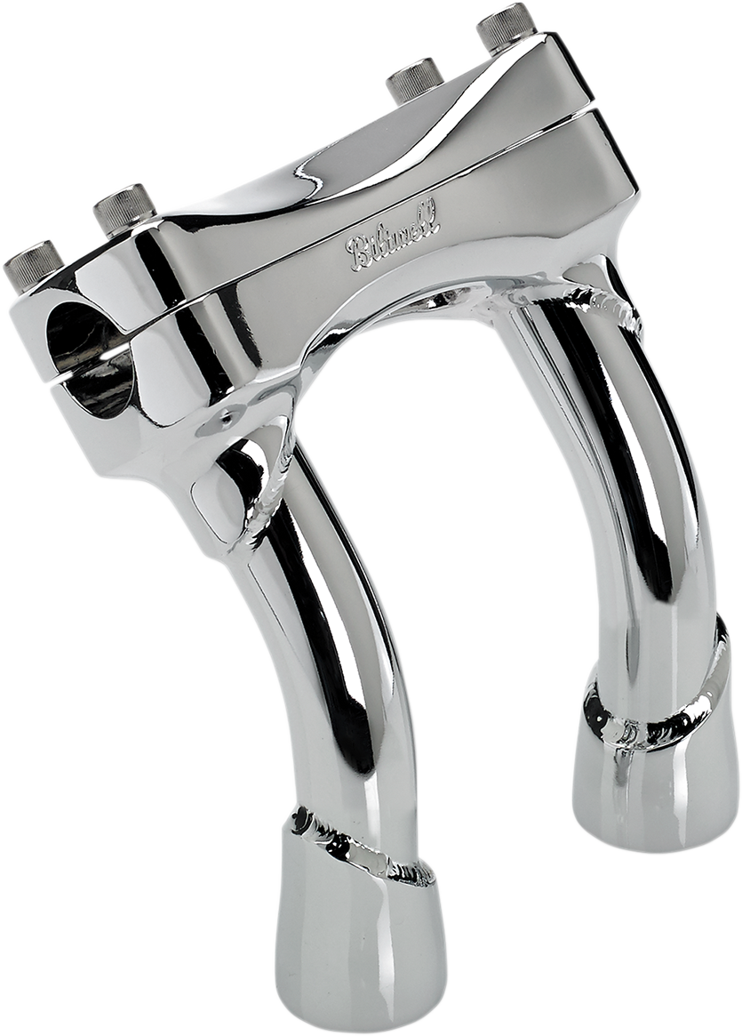 BILTWELL Murdock Handlebar Risers - Pullback - 6" - Chrome 6404-105-06 — image 1