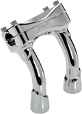 BILTWELL Murdock Handlebar Risers - Pullback - 6" - Chrome 6404-105-06 — image 1