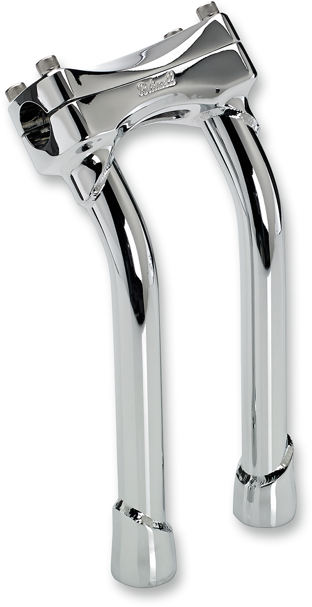 BILTWELL Murdock Handlebar Risers - Pullback - 10" - Chrome 6404-105-10 — image 1