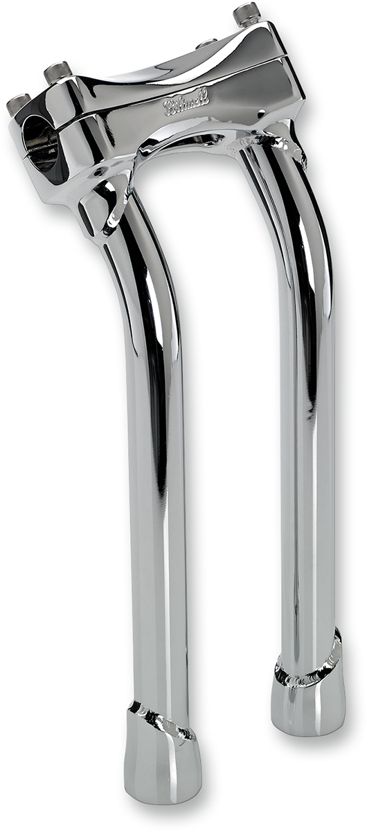 BILTWELL Murdock Handlebar Risers - Pullback - 12" - Chrome 6404-105-12 — image 1