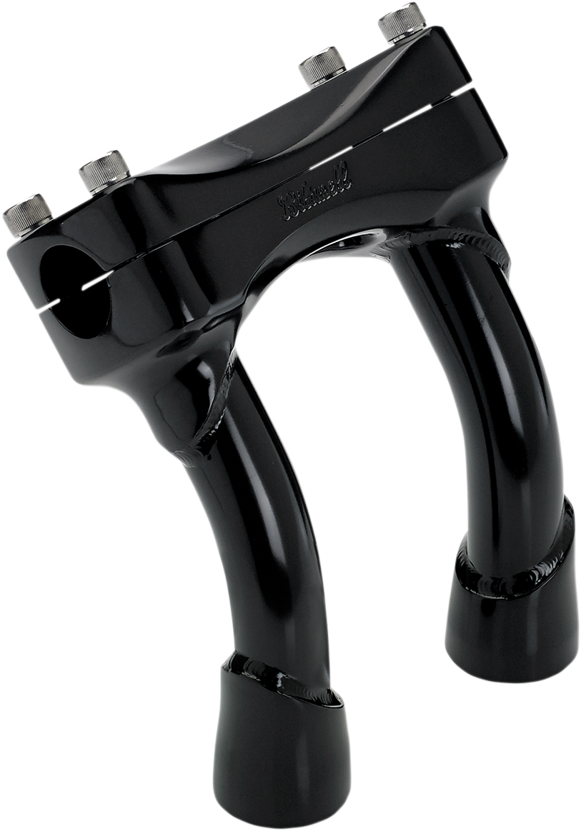 BILTWELL Murdock Handlebar Risers - Pullback - 6" - Black 6404-201-06 — image 1