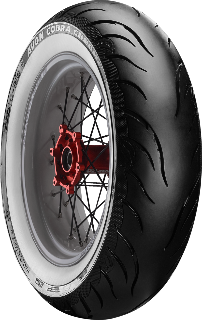 AVON Tire - Cobra Chrome AV92 - Rear - 150/80R16 - Wide Whitewall - 71V 640605 — image 1