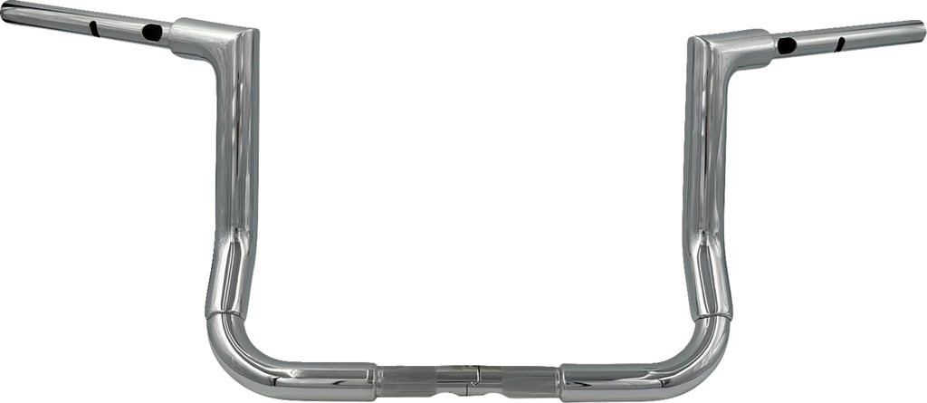 FAT BAGGERS INC. 1-1/2" EZ Install Flat Top Handlebar - 12" - Chrome 645012 — image 1