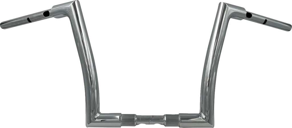 FAT BAGGERS INC. 1-1/2" EZ Install Flat Top Handlebar - 12" - Chrome 648012 — image 1