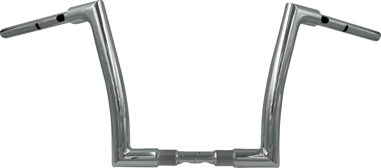 FAT BAGGERS INC. 1-1/2" EZ Install Flat Top Handlebar - 12" - Chrome 648012 — image 1
