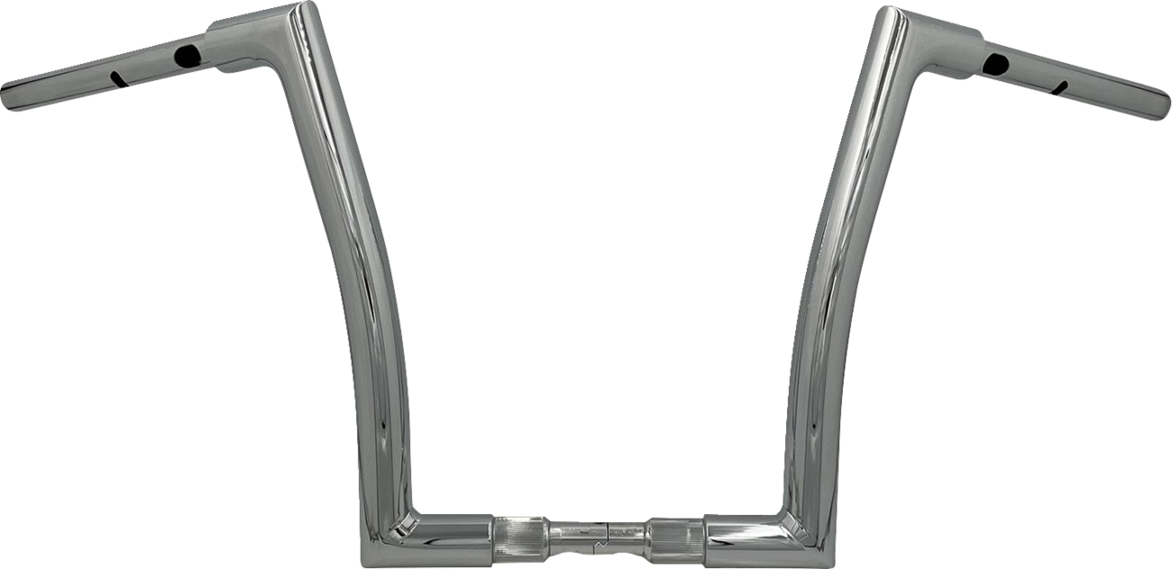 FAT BAGGERS INC. 1-1/2" EZ Install Flat Top Handlebar - 14" - Chrome 648014 — image 1