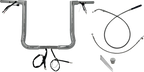 FAT BAGGERS INC. EZ Install Wired Handlebar Kit - 1-1/2" - Flat Top - 16" - Chrome 649016 — image 1