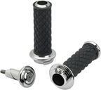 BILTWELL Alumicore Grips - Dual Cable - Chrome 6604-105-01 — image 1