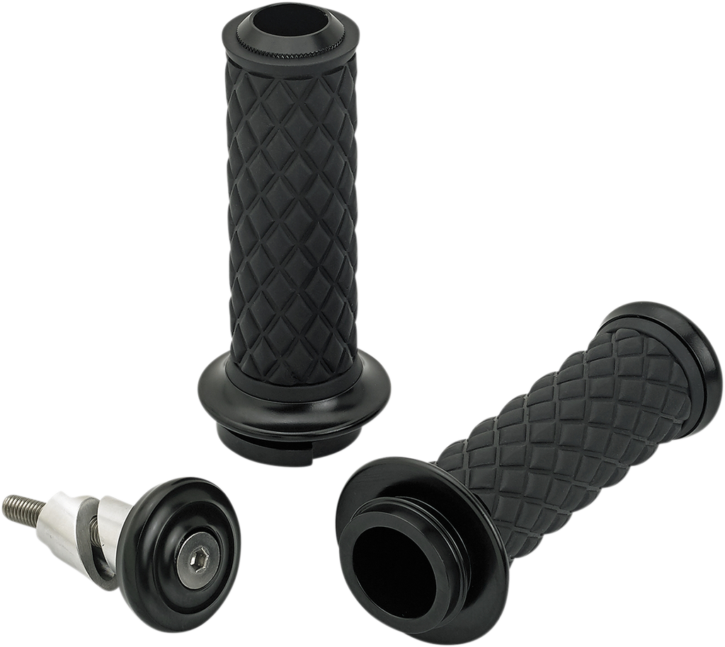 BILTWELL Alumicore Grips - TBW - Black 6605-201-01 — image 1