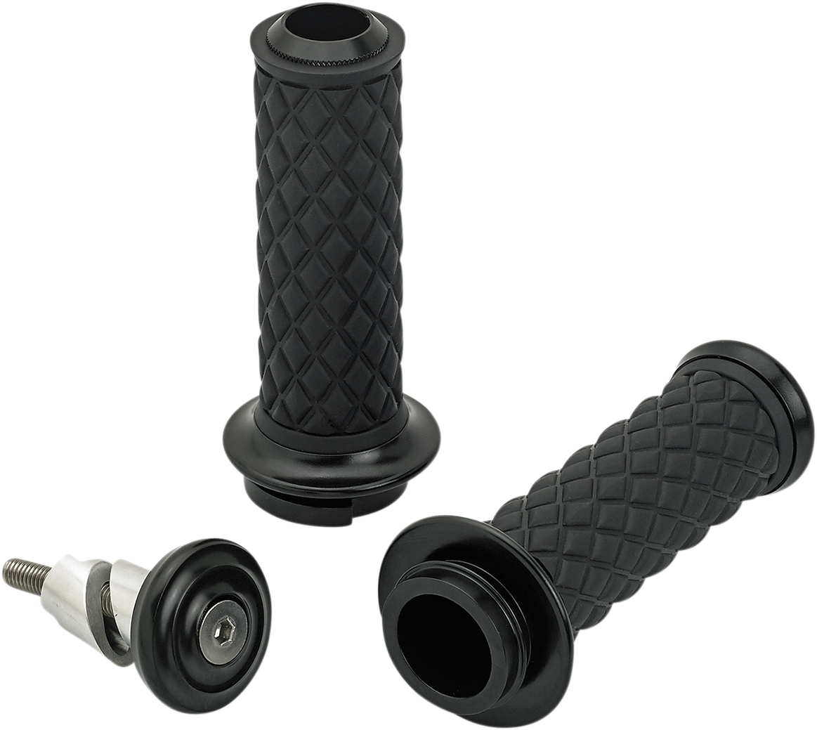 BILTWELL Alumicore Grips - TBW - Black 6605-201-01 — image 1