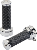 BILTWELL Alumicore Grips - Custom - Chrome 6606-105-01 — image 1