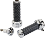 BILTWELL Alumicore Grips - Custom - Chrome 6606-105-01 — image 2