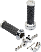 BILTWELL Alumicore Grips - Custom - Chrome 6606-105-01 — image 3
