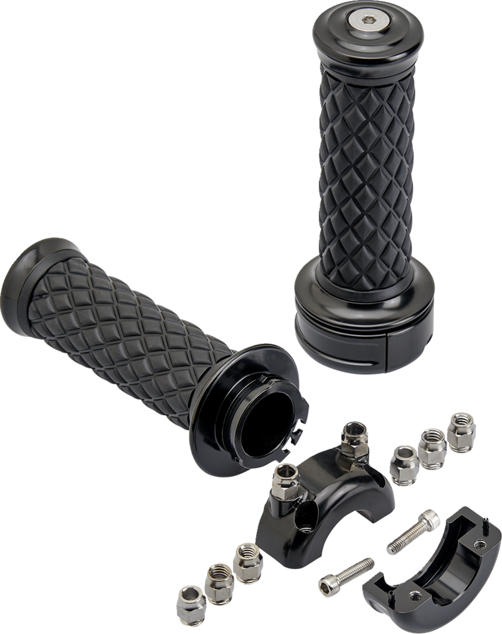 BILTWELL Alumicore Grips - Custom - Black 6606-201-01 — image 2