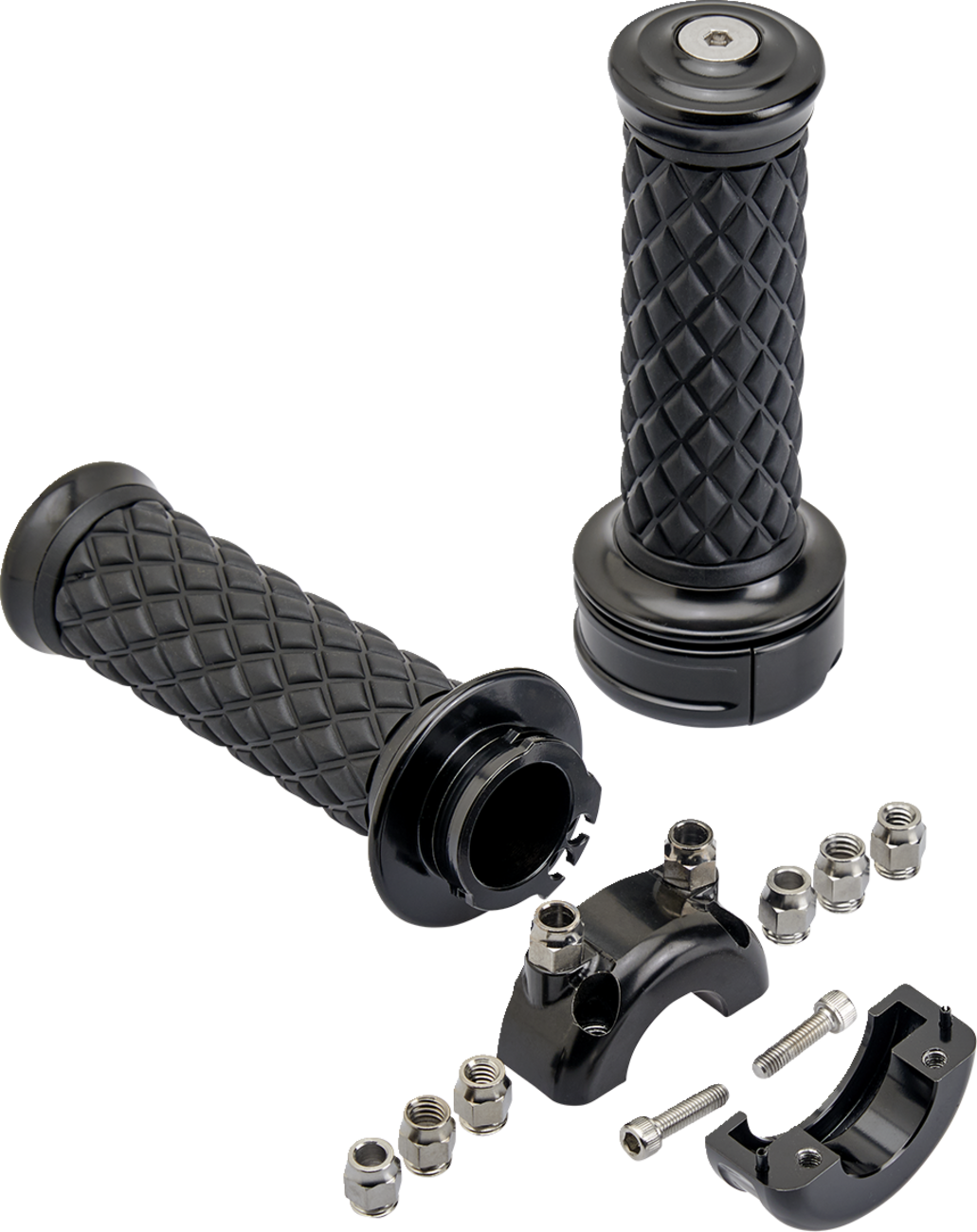 BILTWELL Alumicore Grips - Custom - Black 6606-201-01 — image 2