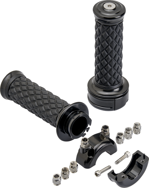 BILTWELL Alumicore Grips - Custom - Black 6606-201-01 — image 2