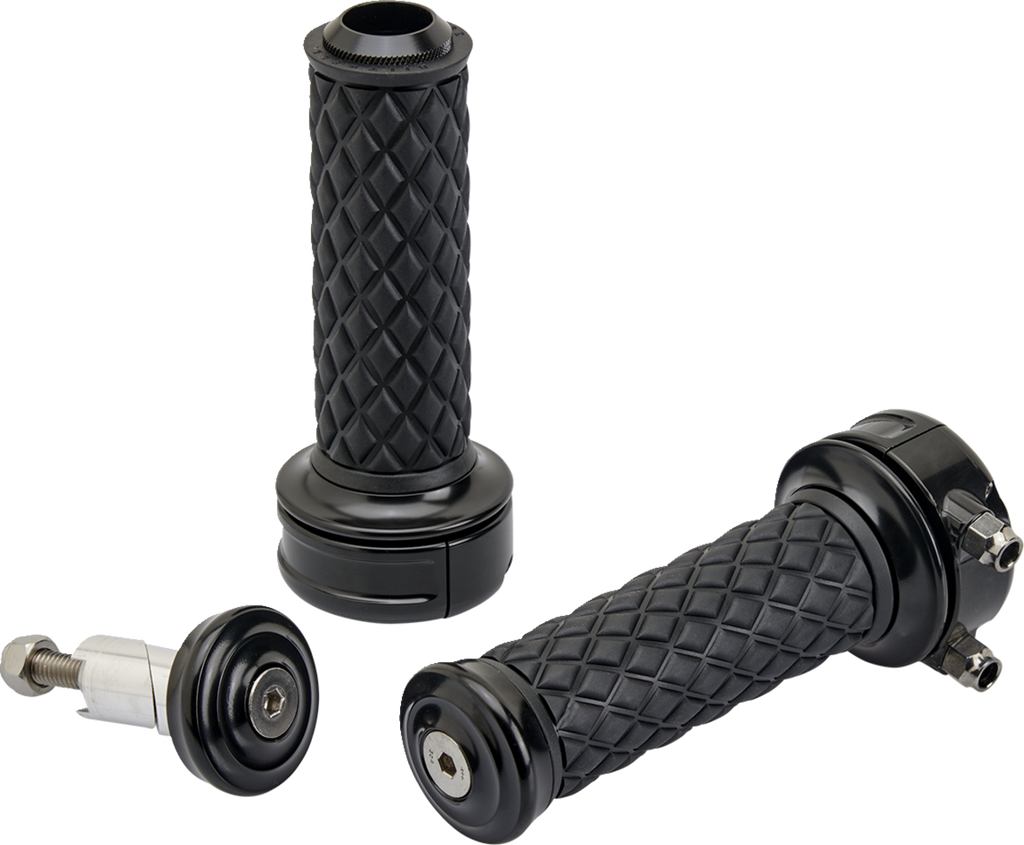 BILTWELL Alumicore Grips - Custom - Black 6606-201-01 — image 3