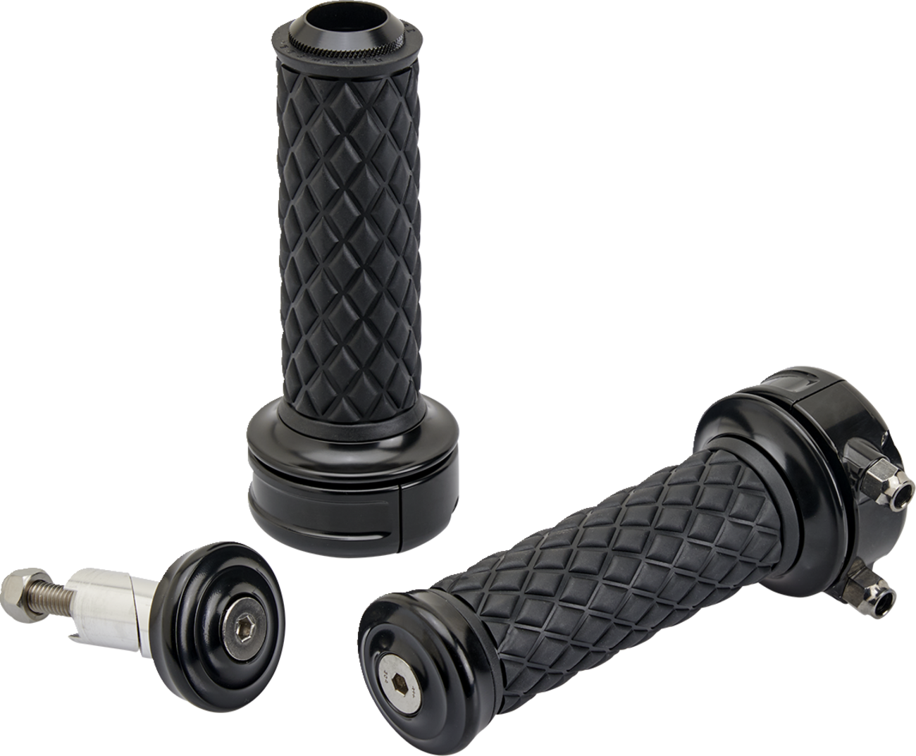 BILTWELL Alumicore Grips - Custom - Black 6606-201-01 — image 3