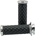 BILTWELL Alumicore Grips - TBW - Chrome 6608-105-01 — image 1
