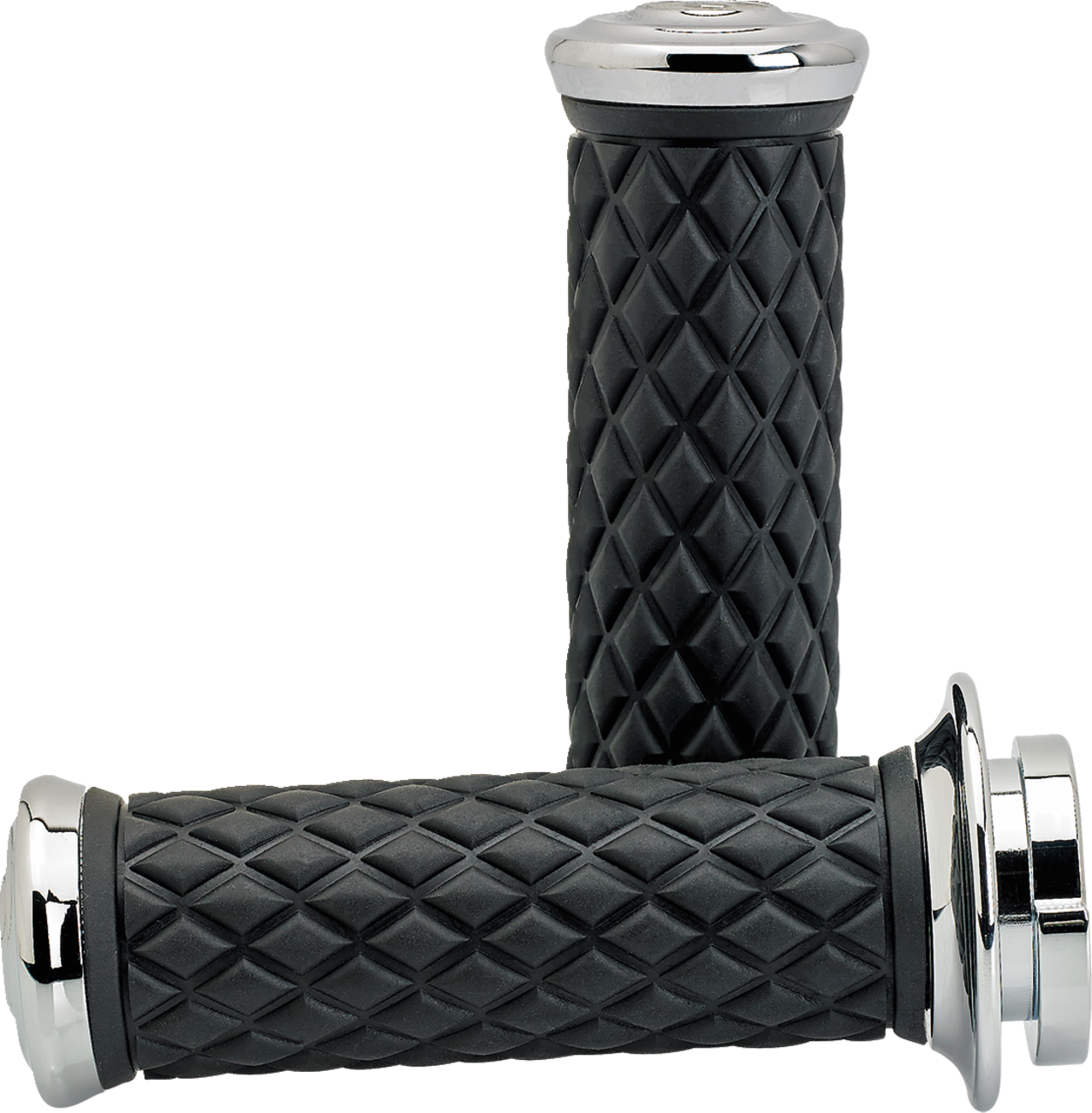 BILTWELL Alumicore Grips - TBW - Chrome 6608-105-01 — image 1