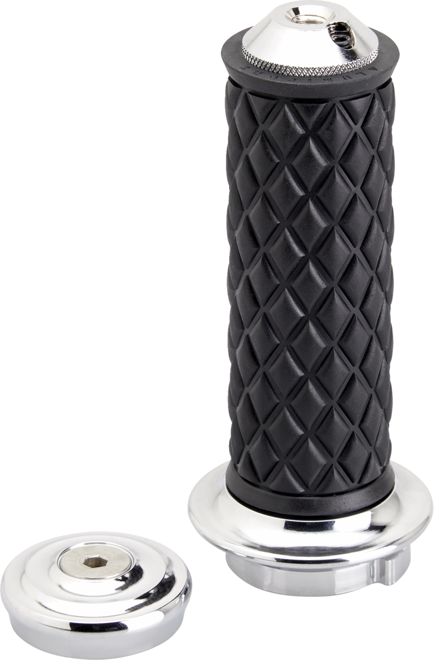 BILTWELL Alumicore Grips - TBW - Chrome 6608-105-01 — image 3