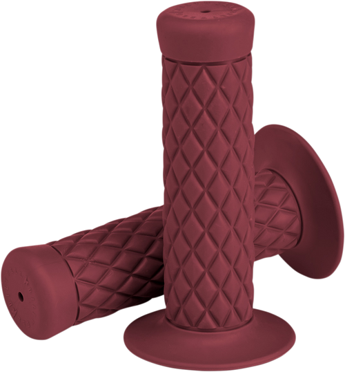 BILTWELL Thruster Bar Grips - 1" - Oxblood 6702-0301 — image 1