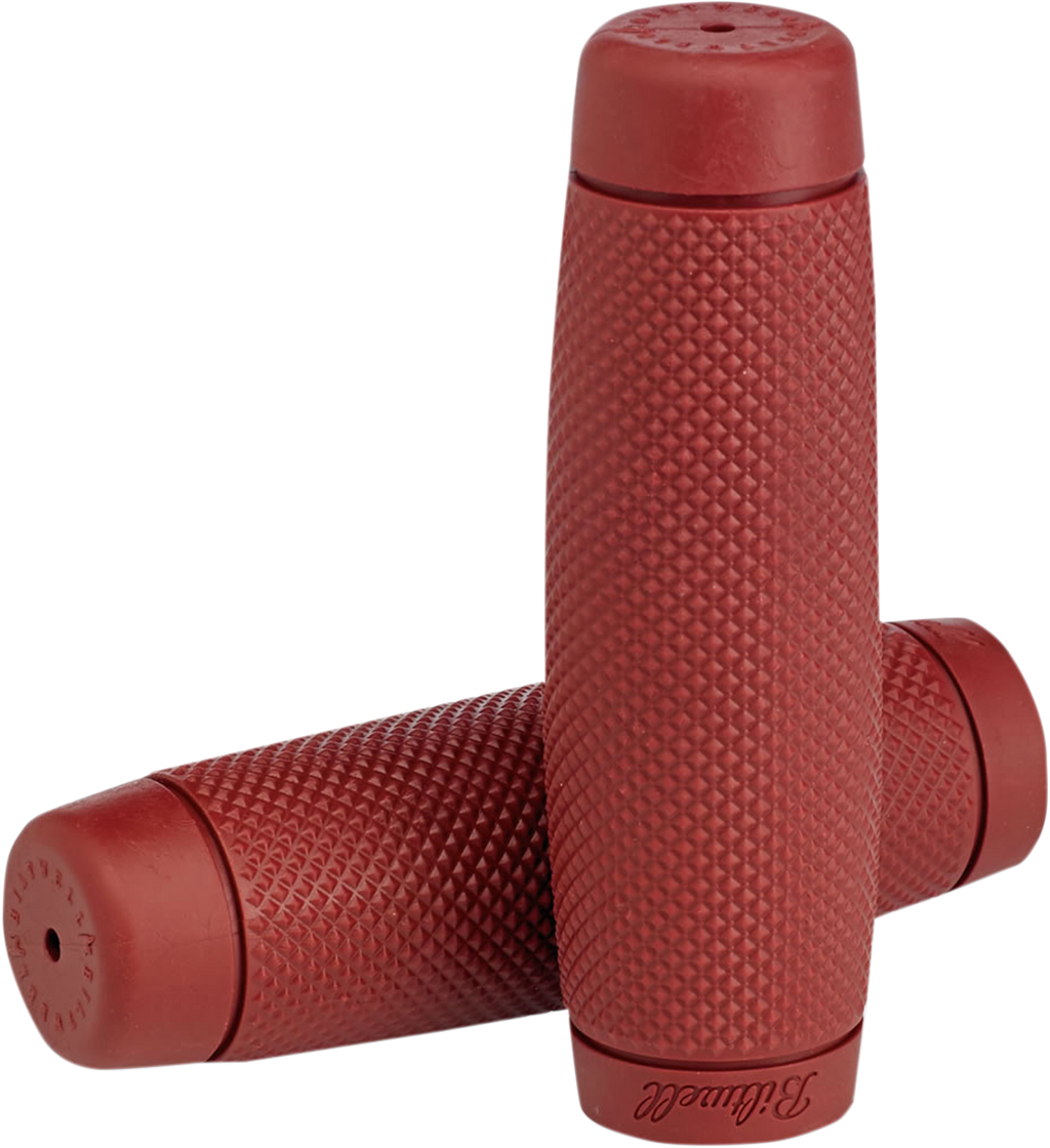 BILTWELL Recoil Bar Grips - 1" - Oxblood — image 2