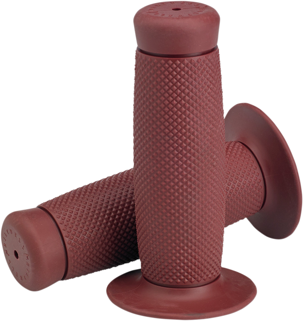 BILTWELL Renegade Bar Grips - 1" - Oxblood 6704-0301 — image 1