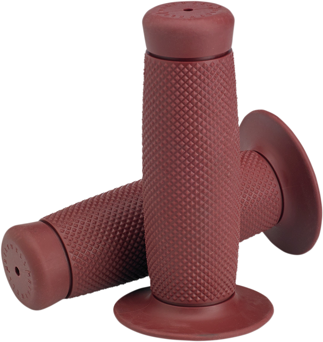 BILTWELL Renegade Bar Grips - 1" - Oxblood 6704-0301 — image 1