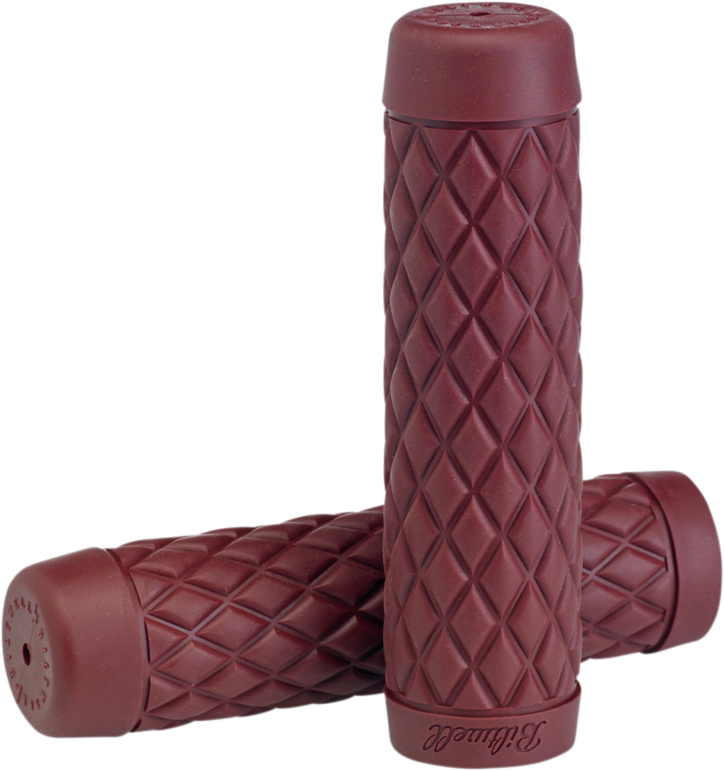 BILTWELL Torker Grips - 1" - Oxblood 6705-0301 — image 1