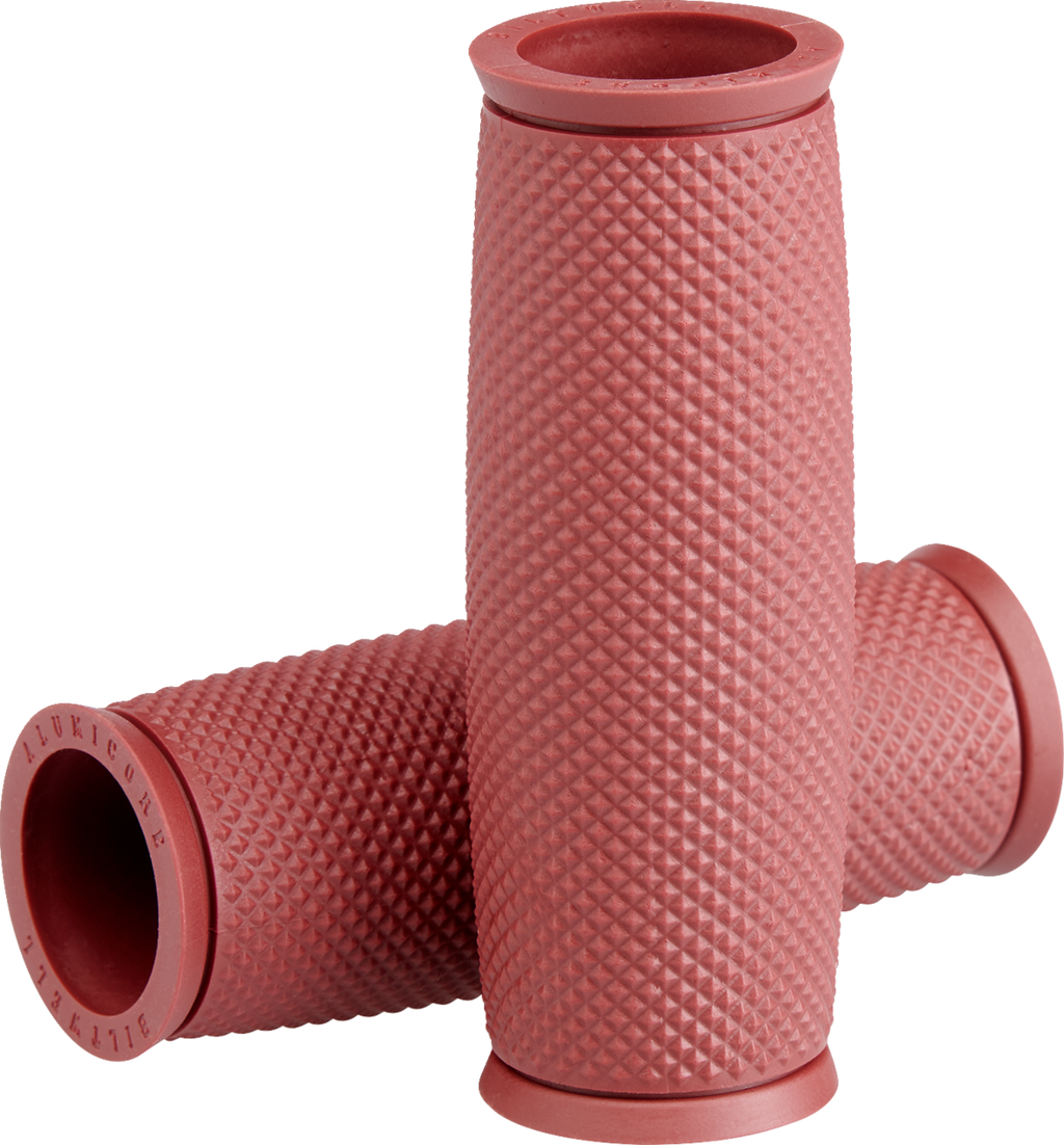 BILTWELL Replacement Alumicore Grip Sleeves - 1" - Recoil - Oxblood — image 1