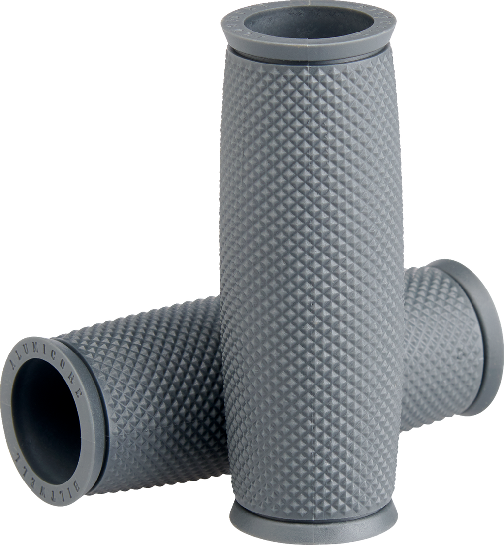 BILTWELL Replacement Alumicore Grip Sleeves - 1" - Recoil - Gray — image 1