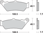 SBS LS Brake Pads 674LS — image 2