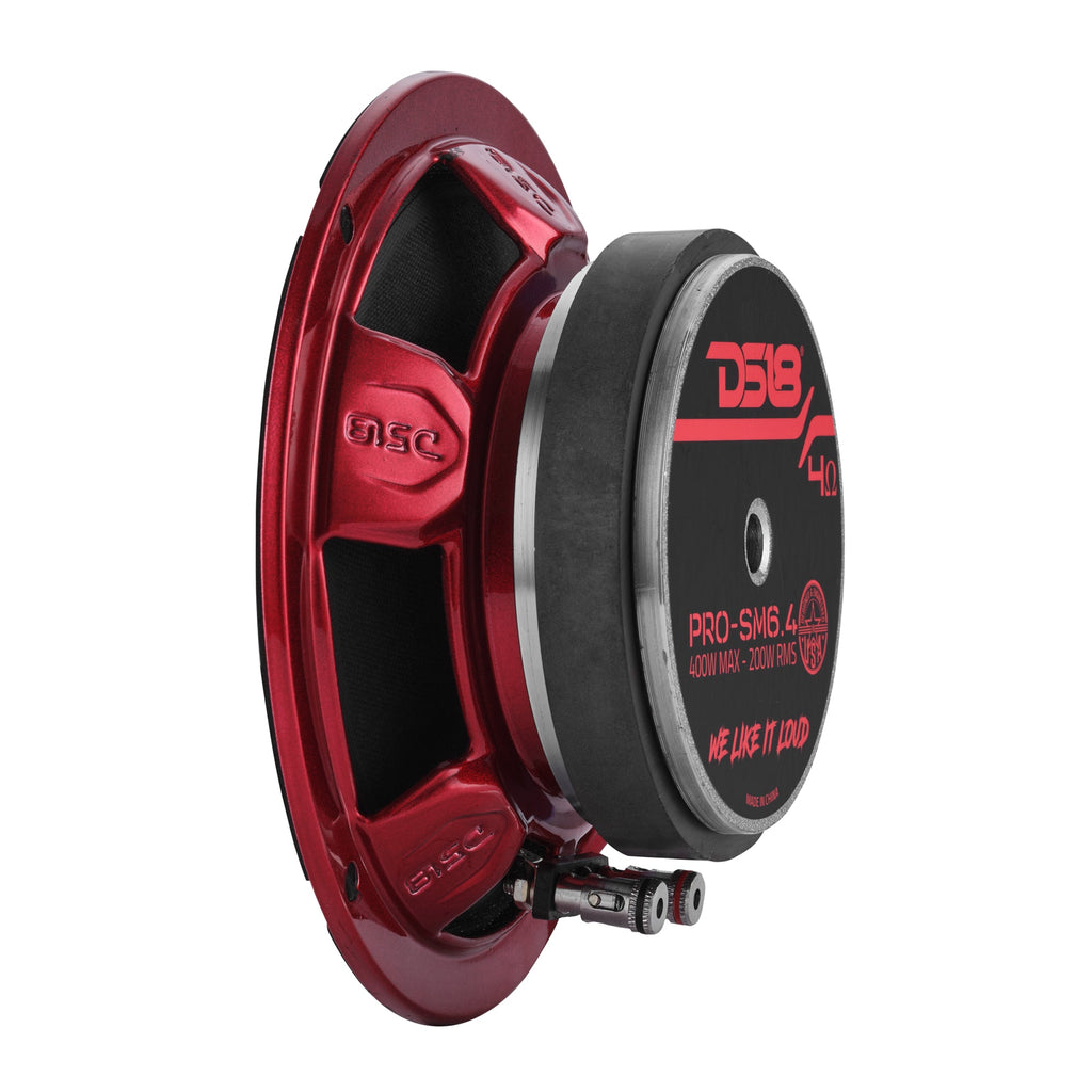 DS18 PRO-SM6.4 PRO 6.5" Slim Mid-Range Loudspeaker with Water-Resistant Cone | 200W RMS 4-Ohm — image 4