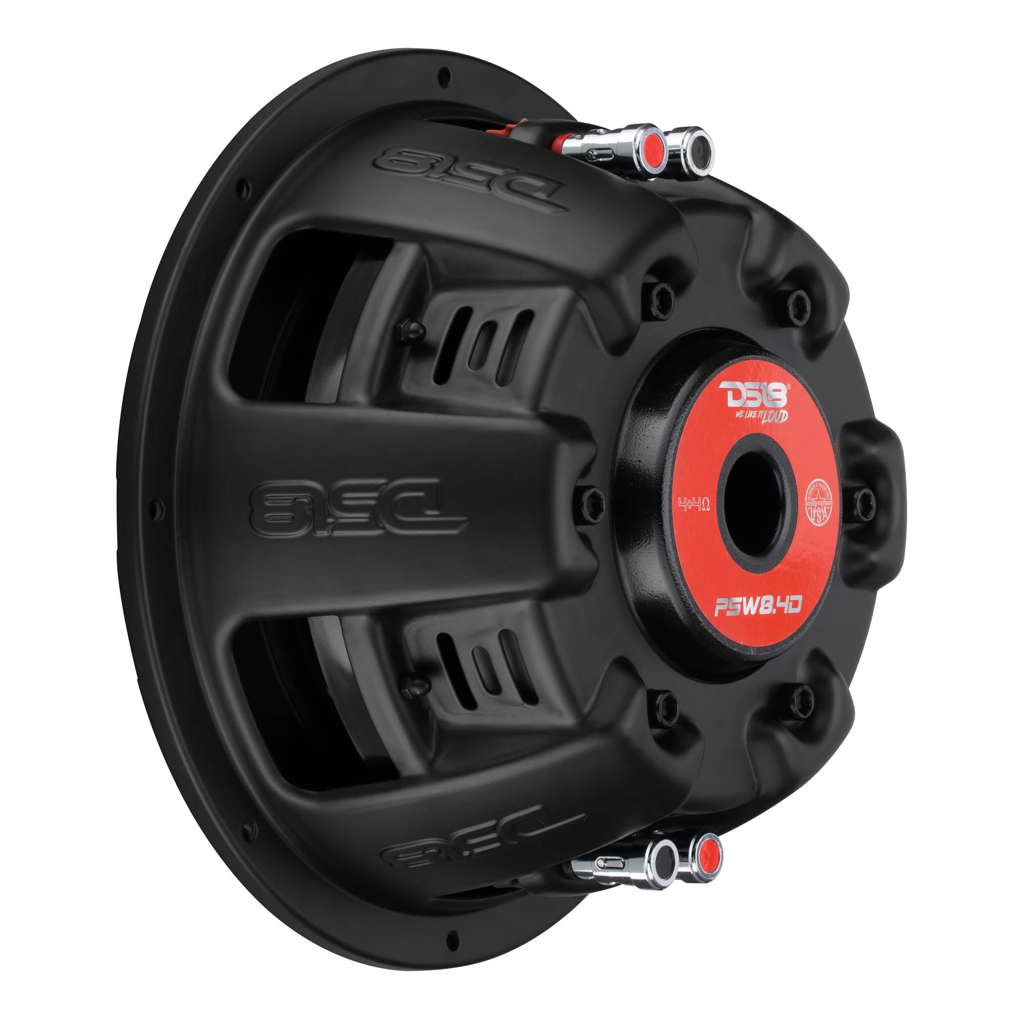 DS18 PSW8.4D PS Shallow-Mount Water-Resistant 8" Subwoofer | 400W RMS DVC 4-Ohm — image 4