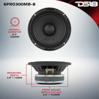 DS18 6PRO300MB-8 6.5" Mid-Bass Loudspeaker 150 Watts Rms 8-Ohm — image 7